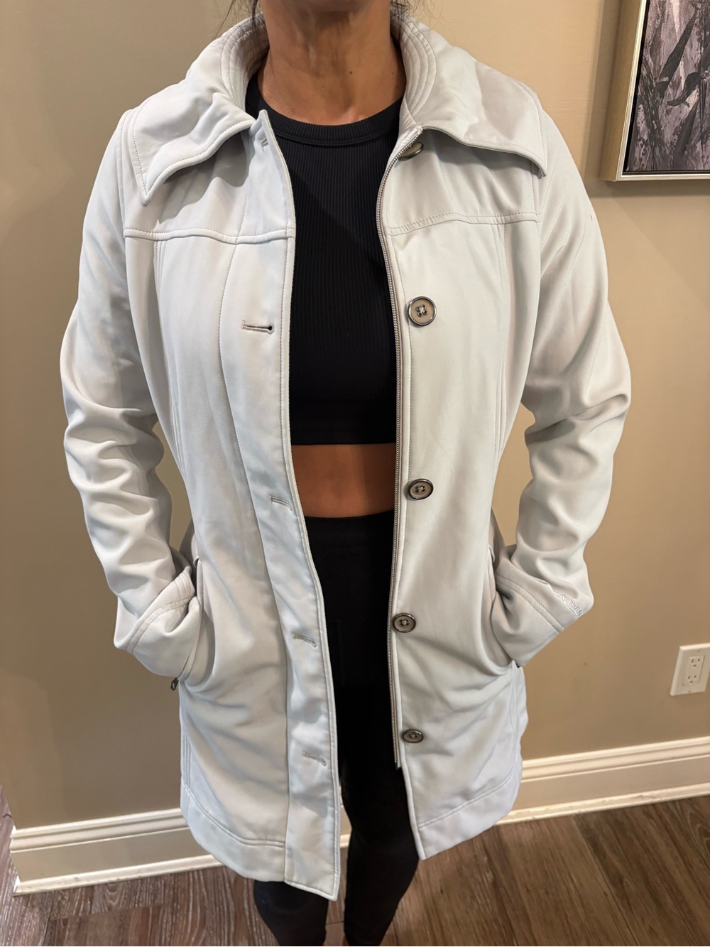 Marmot White Women's Trench-Style Jacket